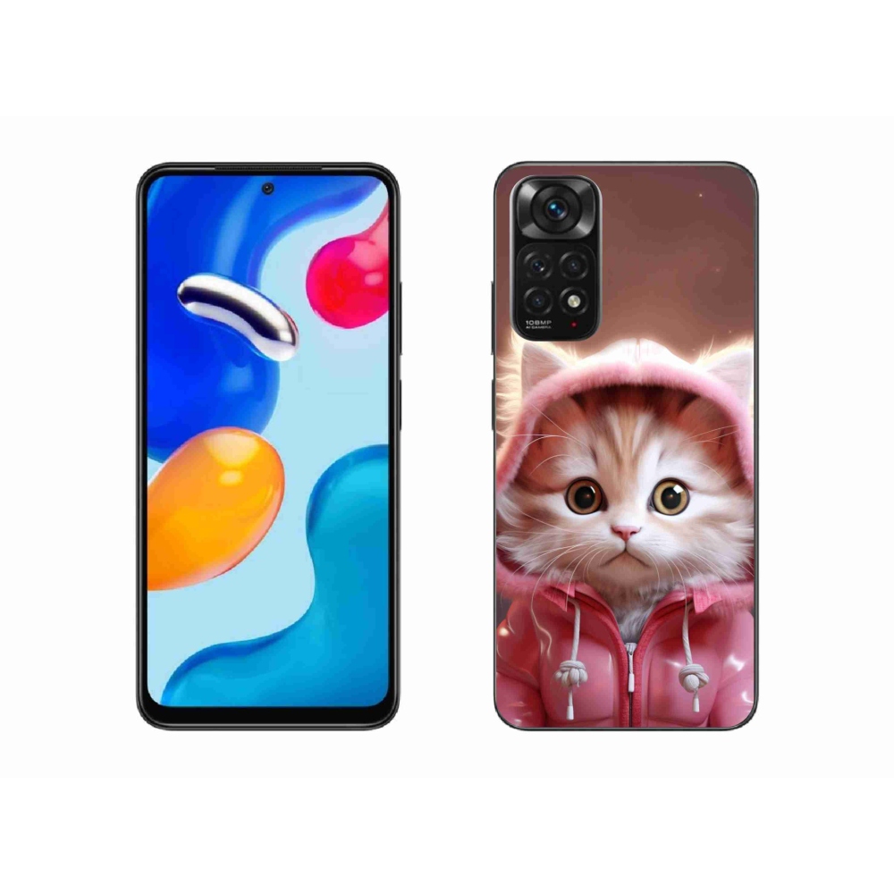Gelový kryt mmCase na Xiaomi Redmi Note 11S 4G - roztomilé kotě 3