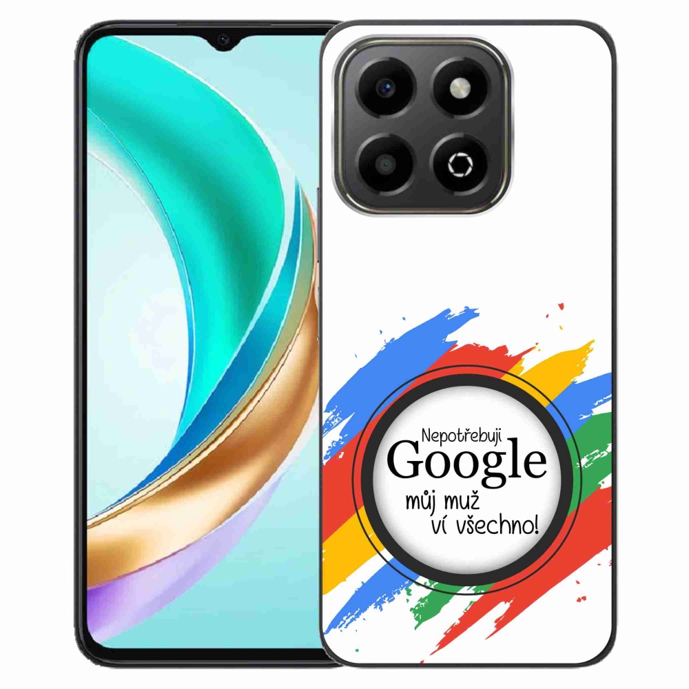 Gelový kryt mmCase na Honor X6b - muž ví všechno bílé pozadí