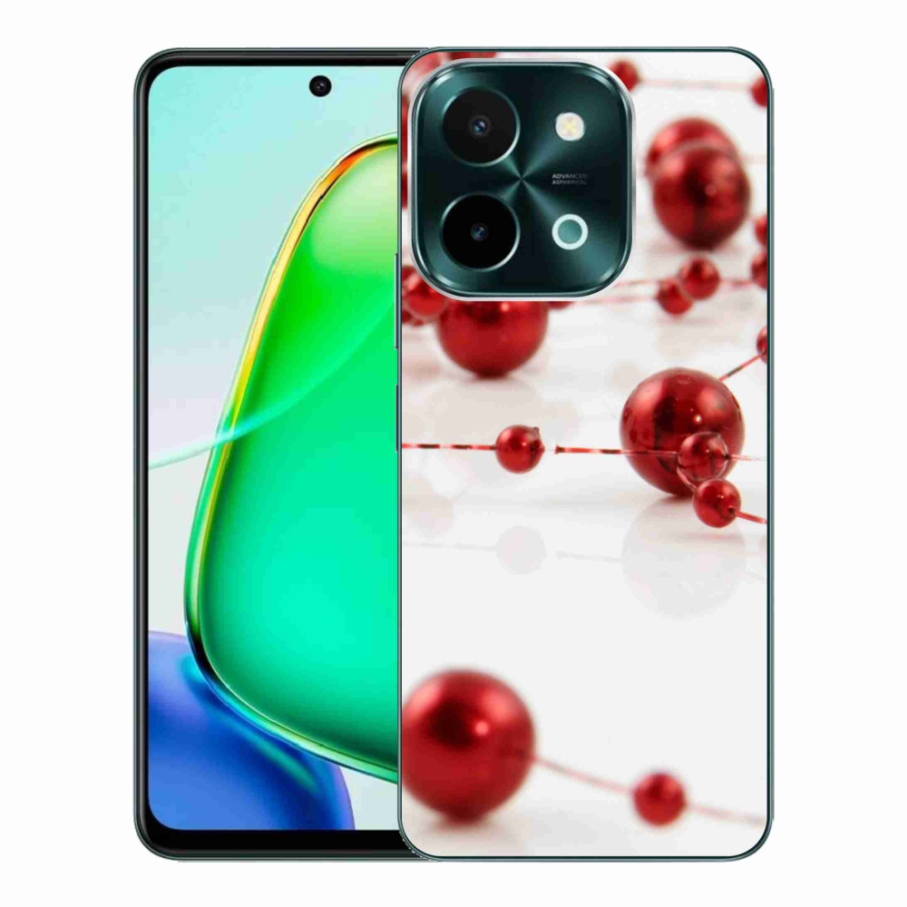 Gelový kryt mmCase na Vivo Y28 - vánoční řetěz