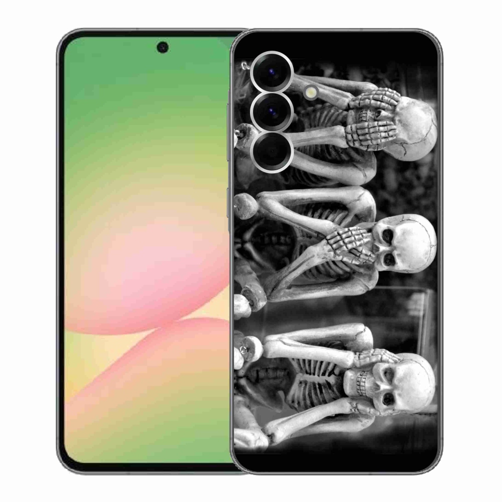 Gelový kryt mmCase na Samsung Galaxy A56 5G - kostlivci