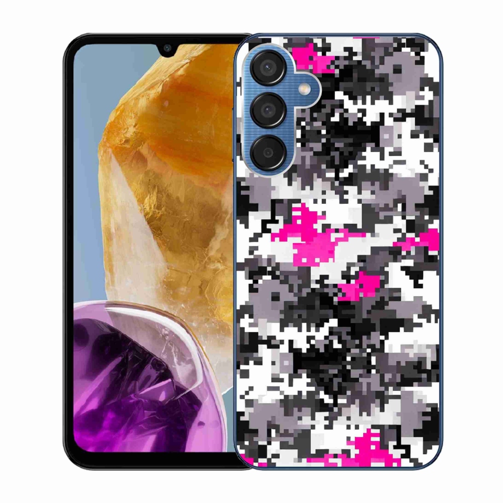 Gelový kryt mmCase na Samsung Galaxy M15 5G - maskáčový vzor 4