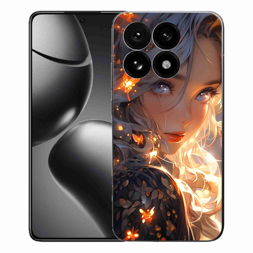 Gelový kryt mmCase na Xiaomi 15T - dívka a motýli