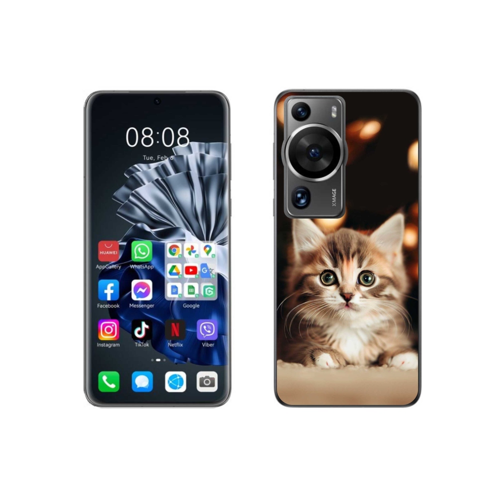 Gelový kryt mmCase na Huawei P60 Pro - roztomilé kotě 2