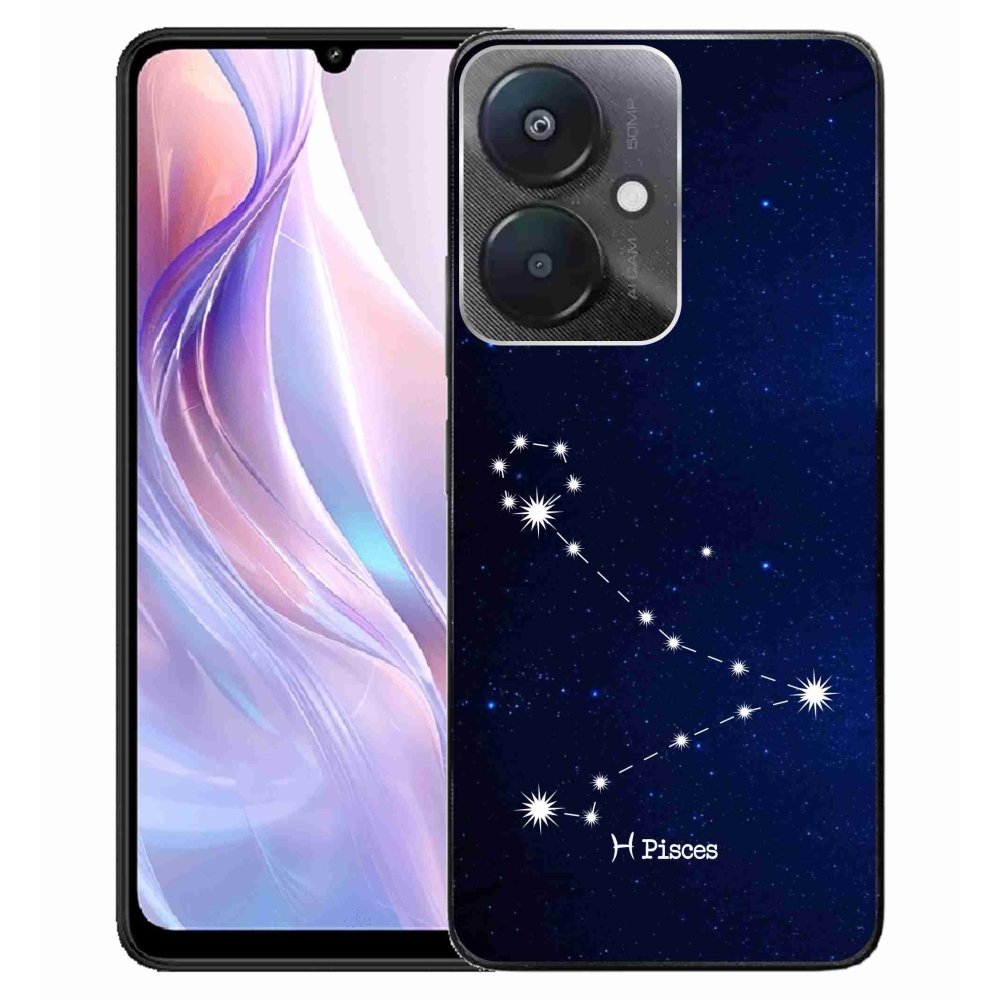 Gelový kryt mmCase na Xiaomi Redmi 13C 5G  - souhvězdí Ryby