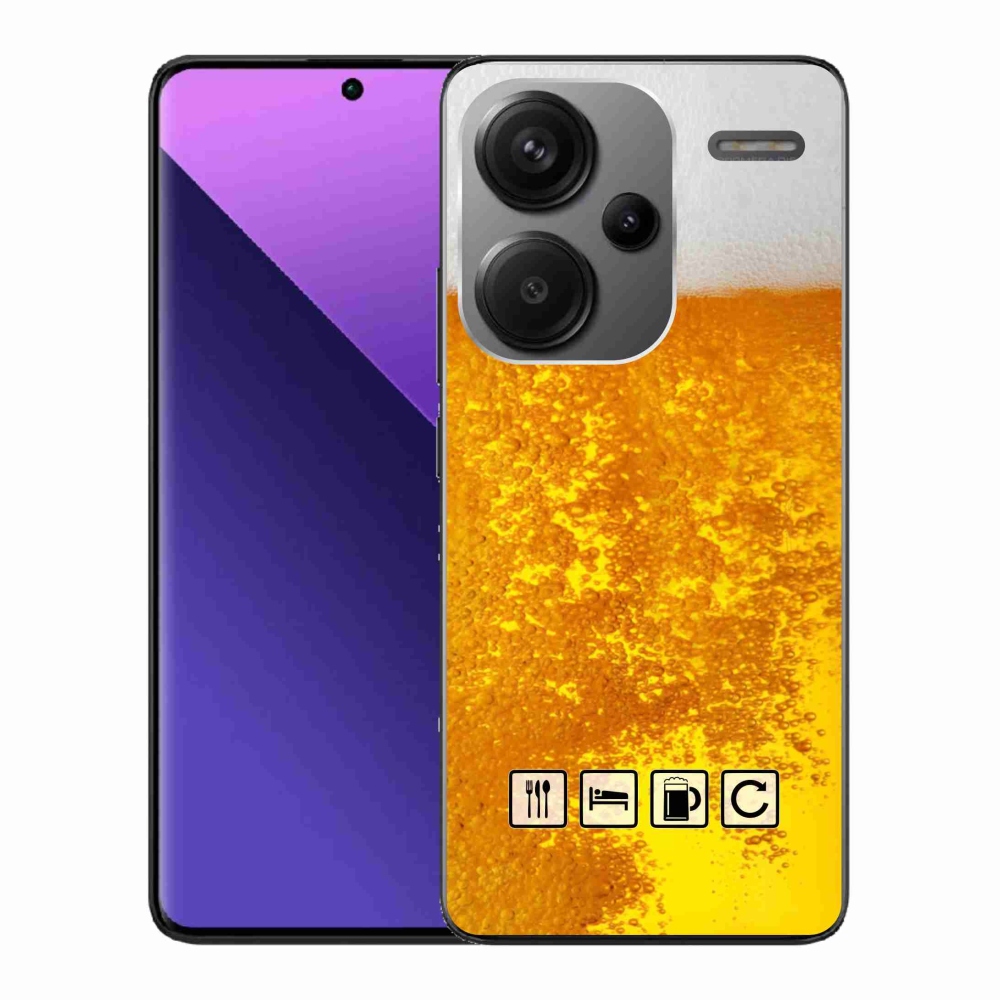 Gelový kryt mmCase na Xiaomi Redmi Note 13 Pro+ 5G - pivní motiv 3