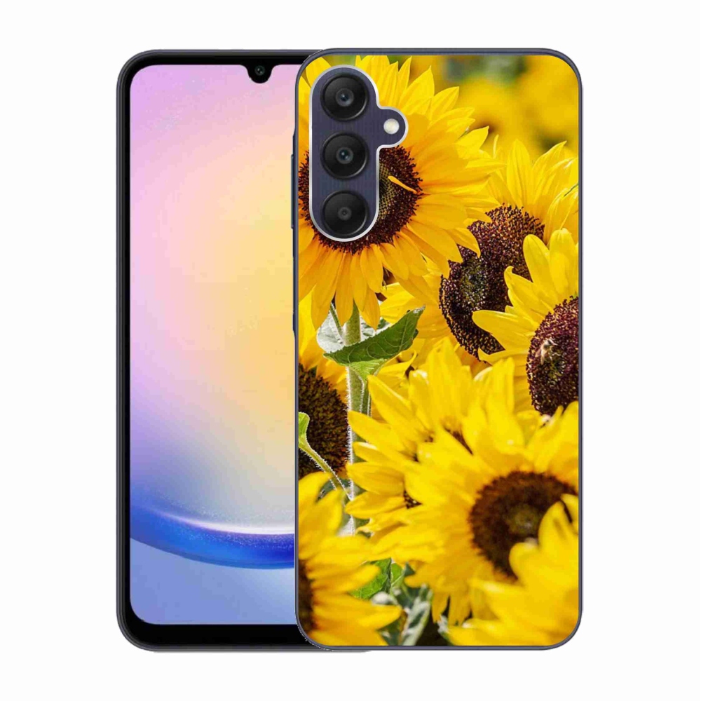 Gelový kryt mmCase na Samsung Galaxy A25 5G - slunečnice