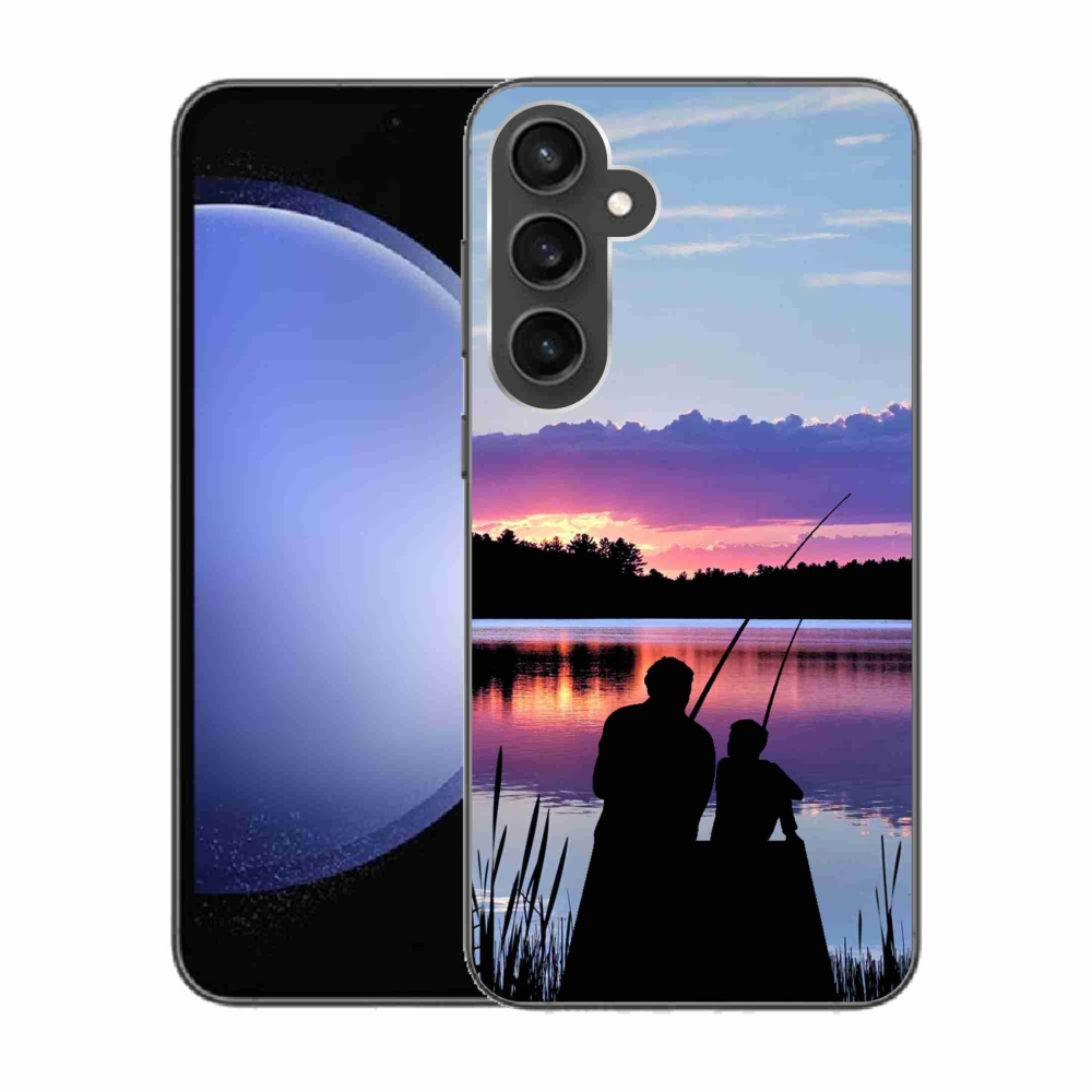 Gelový kryt mmCase na Samsung Galaxy S23 FE - rybaření 2