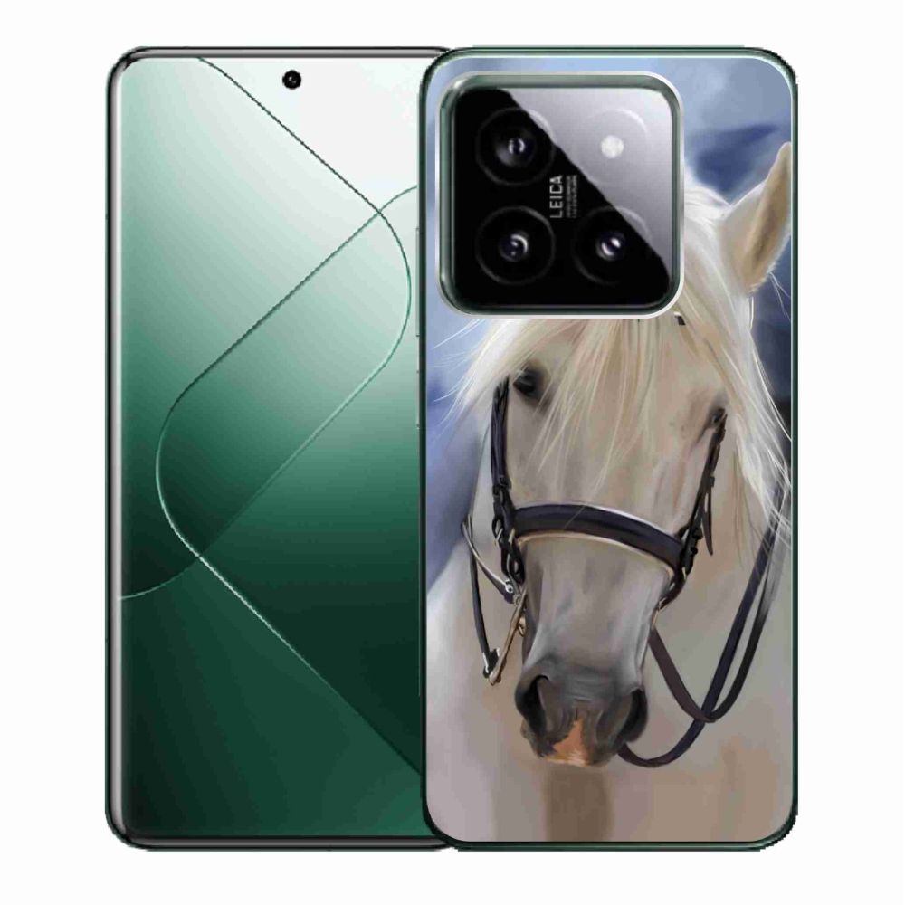 Gelový kryt mmCase na Xiaomi 14 - bílý kůň