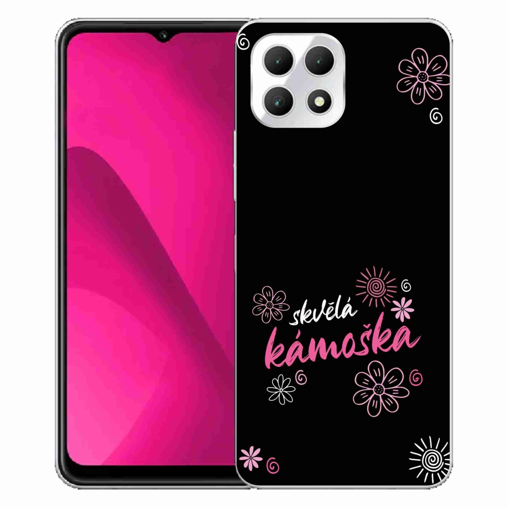 Gelový kryt mmCase na T-Mobile T Phone 2 - skvělá kámoška černé pozadí