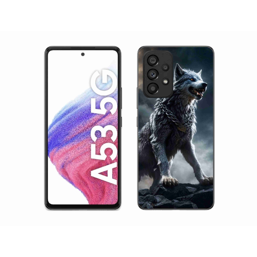 Gelový kryt mmCase na Samsung Galaxy A53 5G - vlk 1