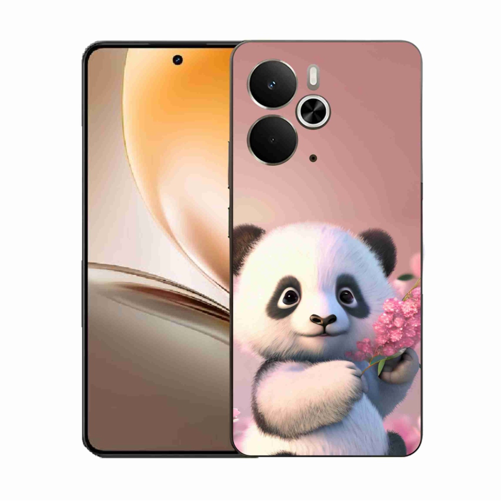 Gelový kryt mmCase na Realme 14 5G - roztomilá panda