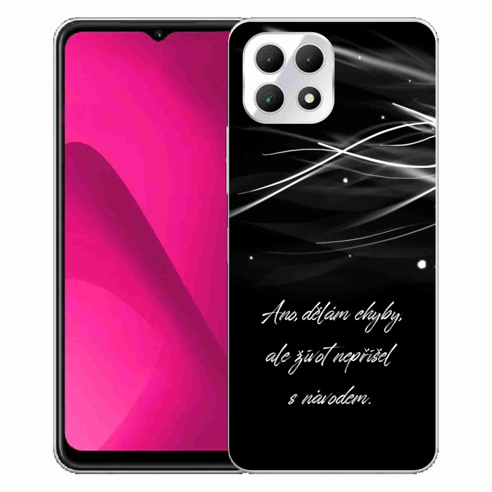Gelový kryt mmCase na T-Mobile T Phone 2 - citát černé pozadí