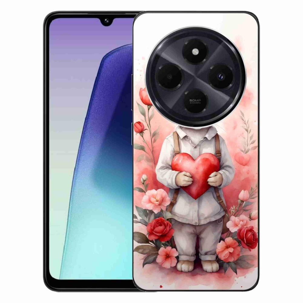 Gelový kryt mmCase na Xiaomi Redmi 14C/Poco C75 - zajíc se srdíčkem
