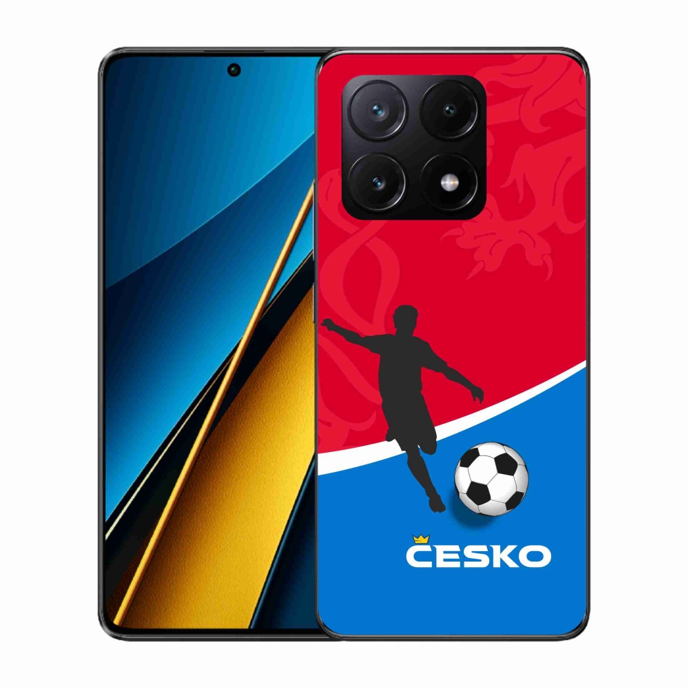 Gelový kryt mmCase na Xiaomi Poco X6 Pro 5G - fotbal Česko