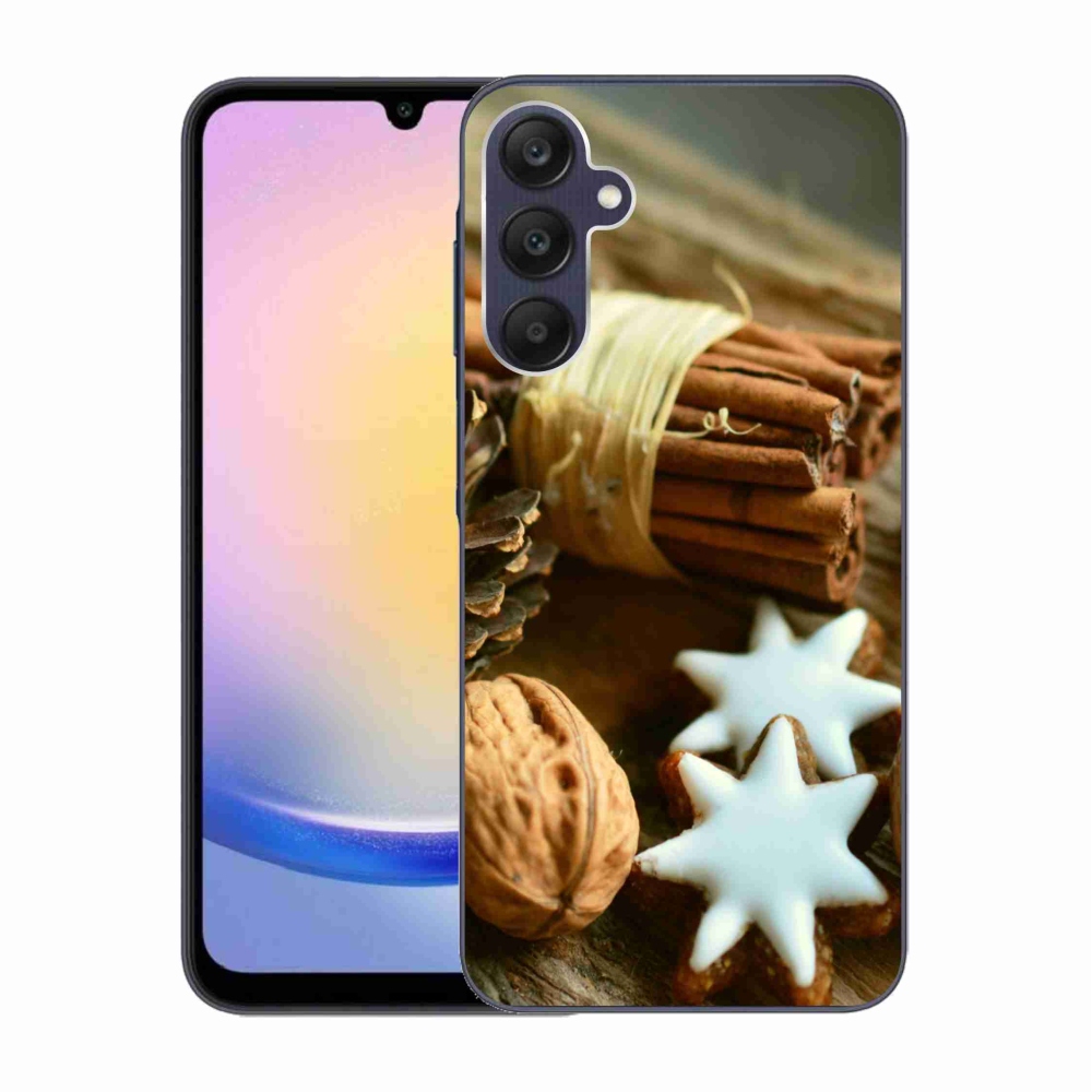 Gelový kryt mmCase na Samsung Galaxy A25 5G - skořice a perníčky