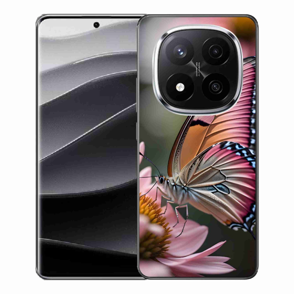 Gelový kryt mmCase na Xiaomi Redmi Note 14 Pro+ 5G - barevný motýl