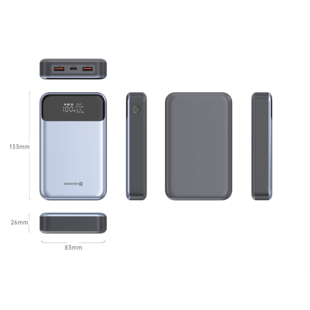 Swissten PowerBank 20000 mAh 100W Power Delivery pro notebooky