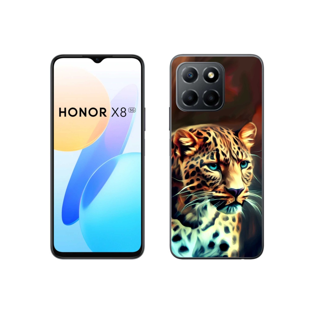 Gelový kryt mmCase na Honor X8 5G/70 Lite 5G - leopard