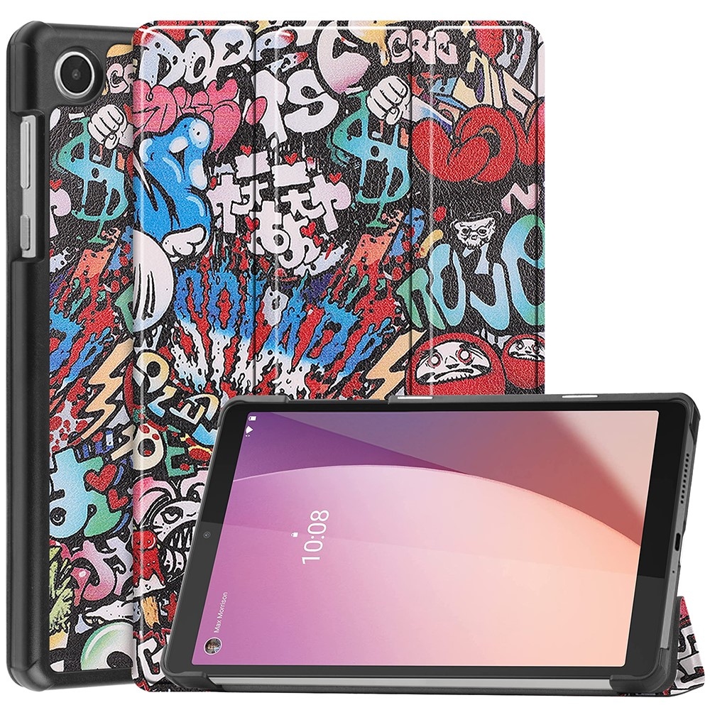 Patte zavírací pouzdro na Lenovo Tab M8 4. Gen (2024) - graffiti