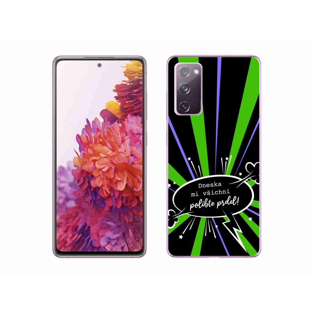 Gelový kryt mmCase na Samsung Galaxy S20 FE - vtipný text 15 černé pozadí