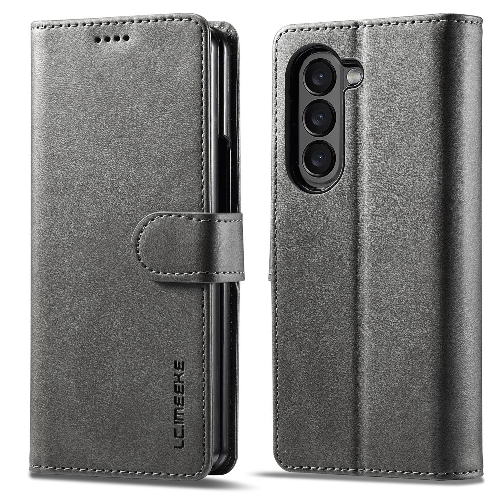 Imeeke knížkové pouzdro na Samsung Galaxy Z Fold5 5G - šedé