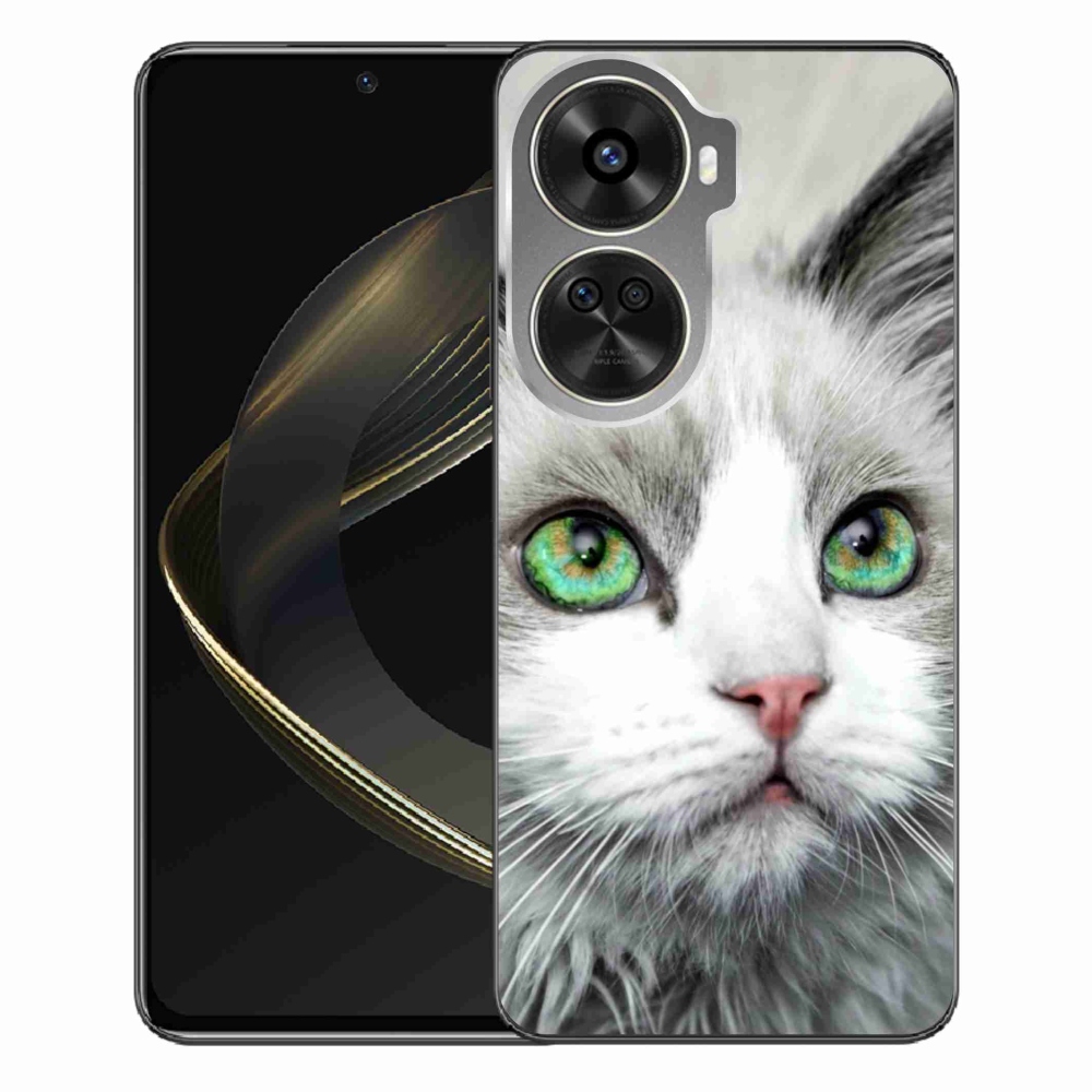 Gelový kryt mmCase na Huawei Nova 12 SE - kočičí pohled