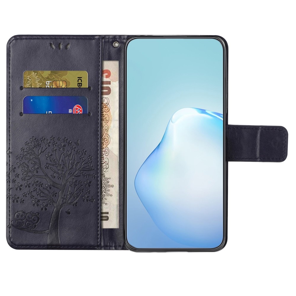 Tree knížkové pouzdro na Samsung Galaxy S23 FE - tmavěfialové