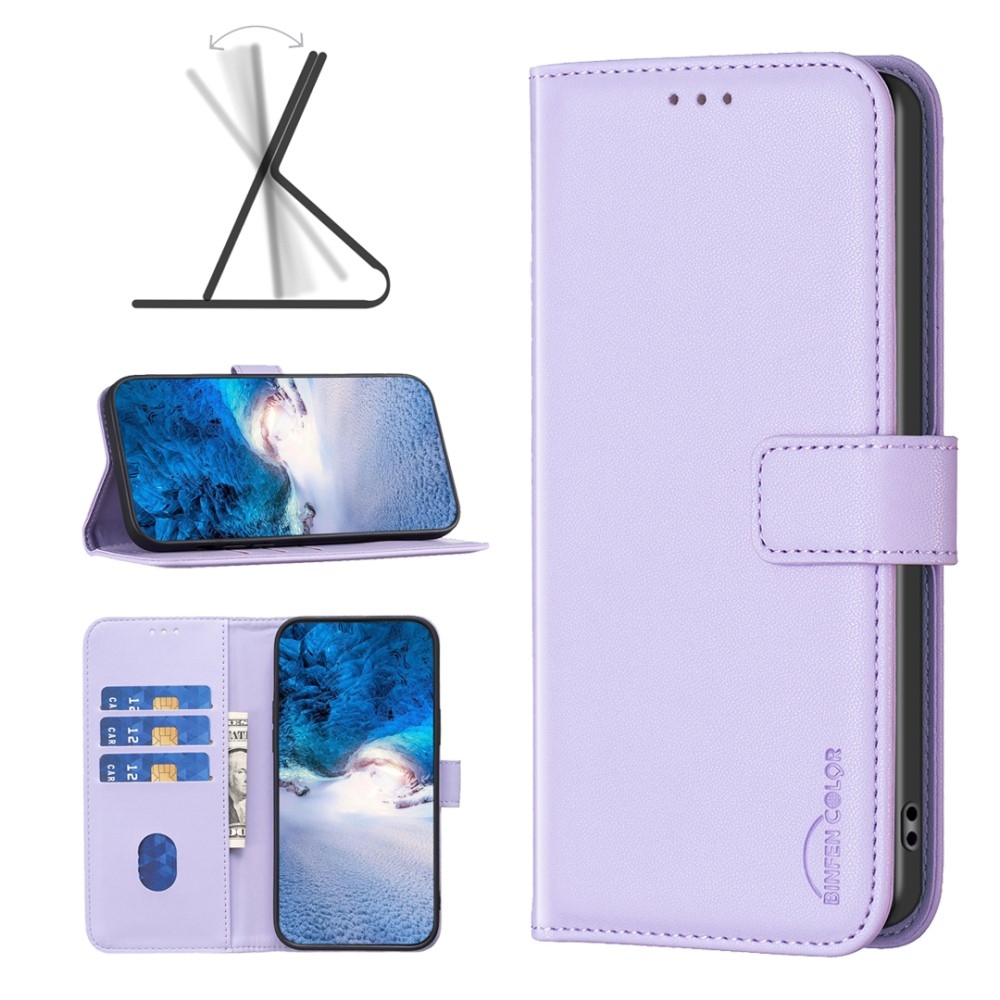 BNF knížkové pouzdro na Xiaomi Redmi Note 13 Pro 4G/Poco M6 Pro - světlefialové