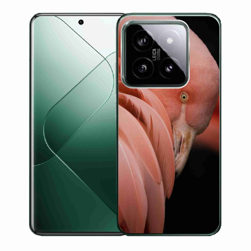 Gelový kryt mmCase na Xiaomi 14 - plameňák 3