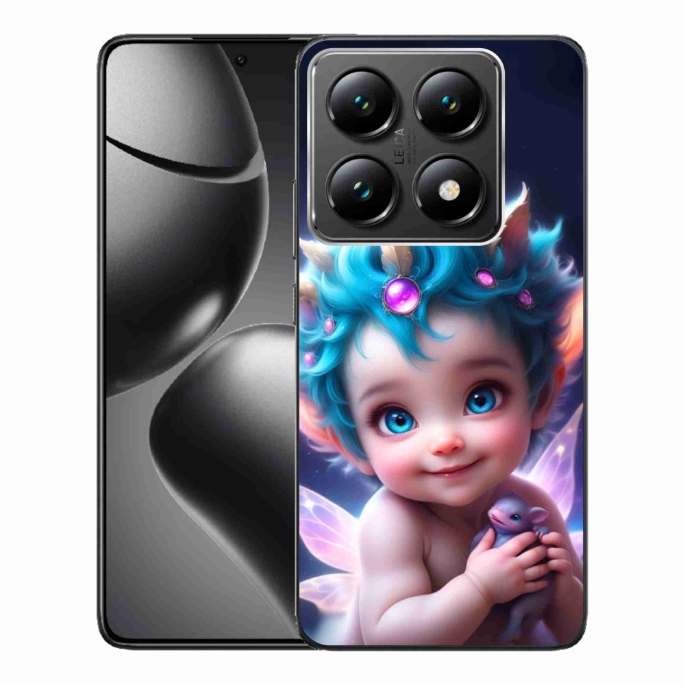 Gelový kryt mmCase na Xiaomi 14T Pro - dítě s motýlími křídly
