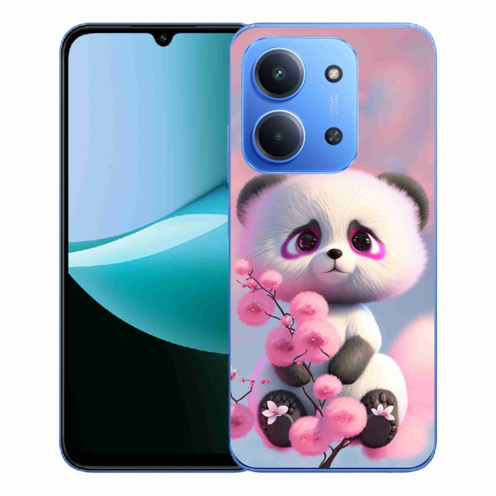 Gelový kryt mmCase na Xiaomi Redmi 15C 4G/5G (173mm) - roztomilá panda 1