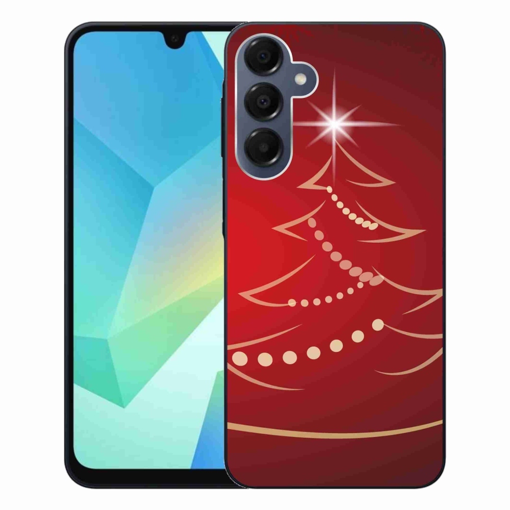 Gelový kryt mmCase na Samsung Galaxy A16 4G/5G - kreslený vánoční stromek