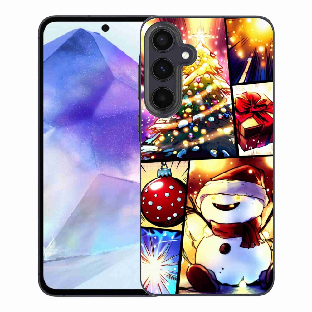 Gelový kryt mmCase na Samsung Galaxy A55 5G - vánoční motivy 1