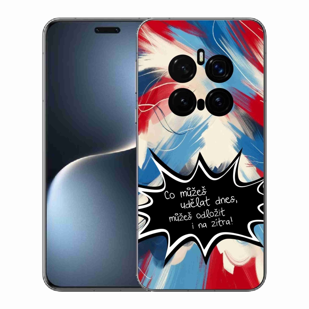 Gelový kryt mmCase na Honor Magic 7 Pro 5G - vtipný text 9 černé pozadí
