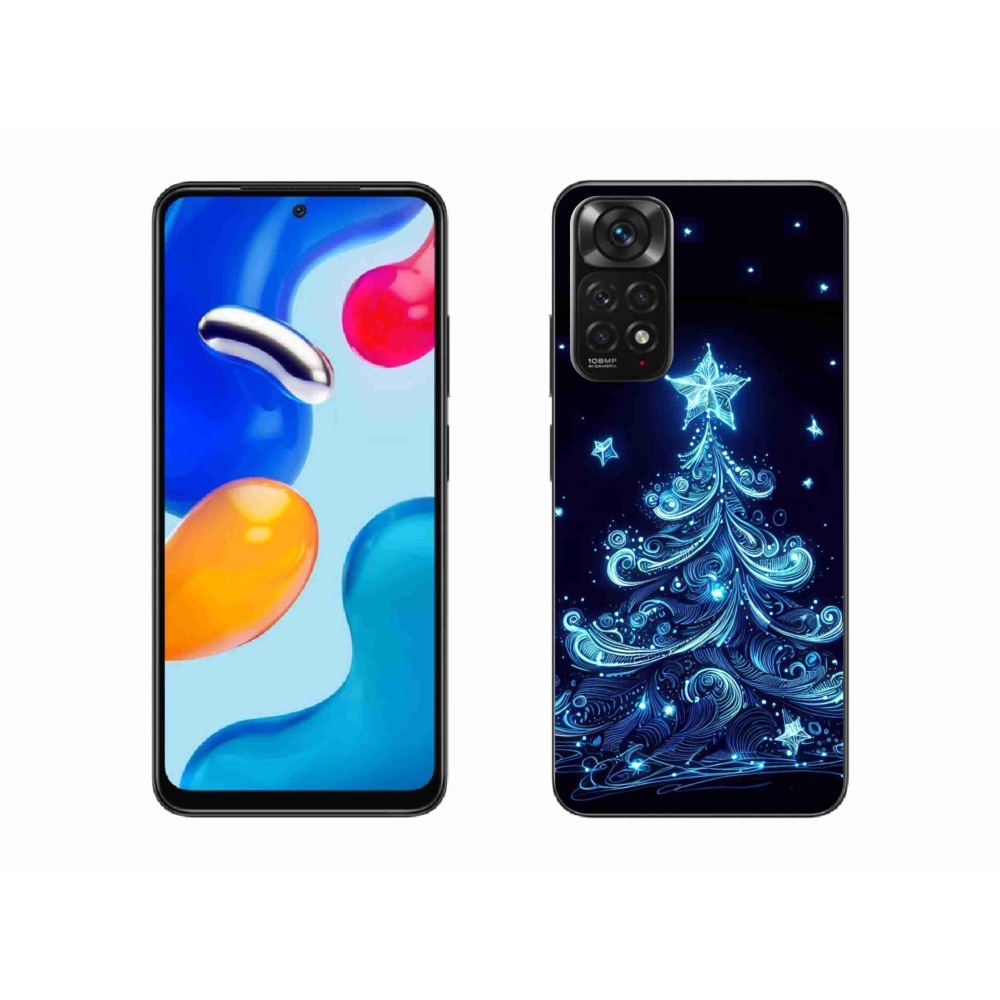 Gelový kryt mmCase na Xiaomi Redmi Note 11S 4G - neonový vánoční stromek 4