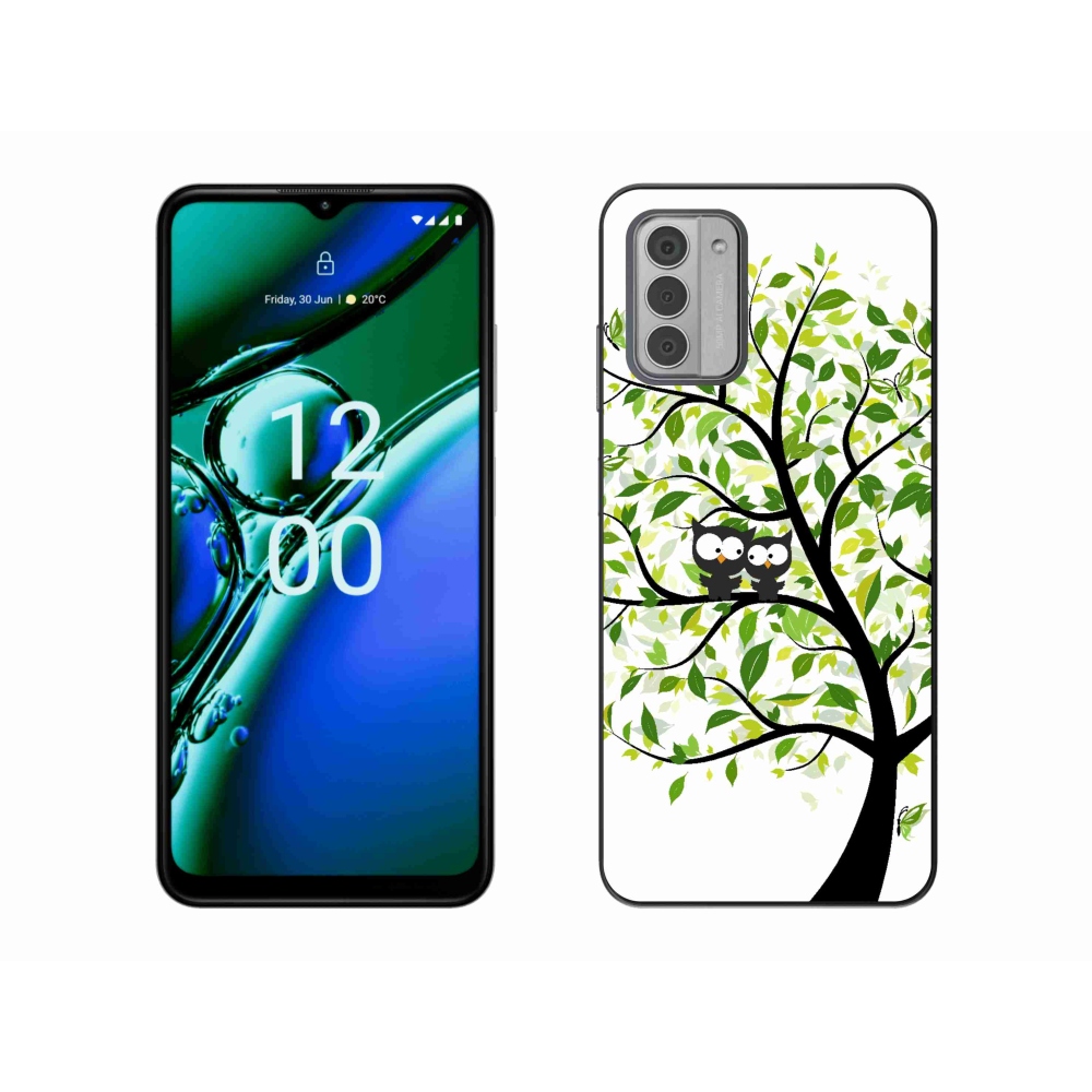 Gelový kryt mmCase na Nokia G42 - sovičky na stromě
