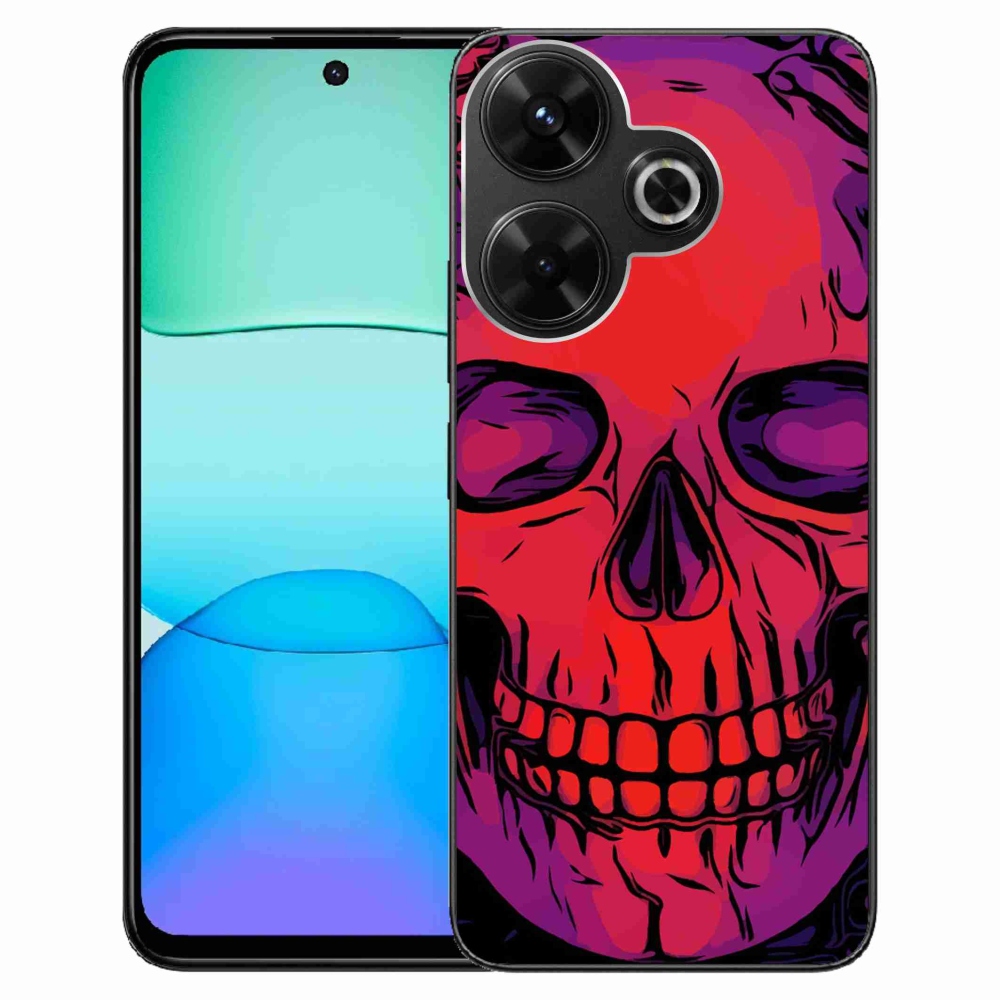 Gelový obal mmCase na Xiaomi Redmi 13 4G/Poco M6 4G - lebka