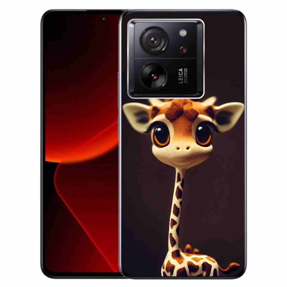 Gelový kryt mmCase na Xiaomi 13T/13T Pro - malá žirafa