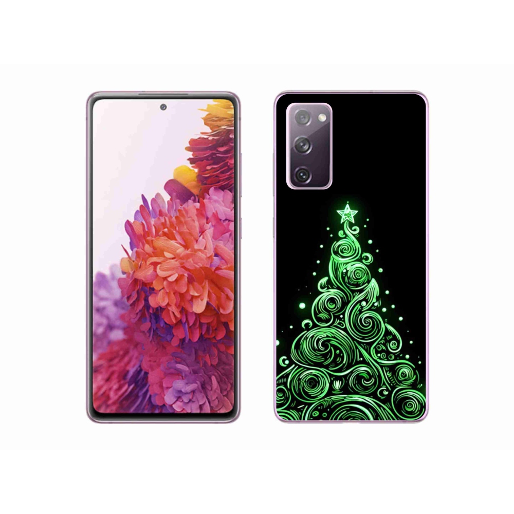 Gelový kryt mmCase na Samsung Galaxy S20 FE - neonový vánoční stromek 3