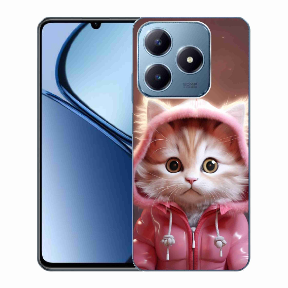 Gelový kryt mmCase na Realme C63 - roztomilé kotě 3