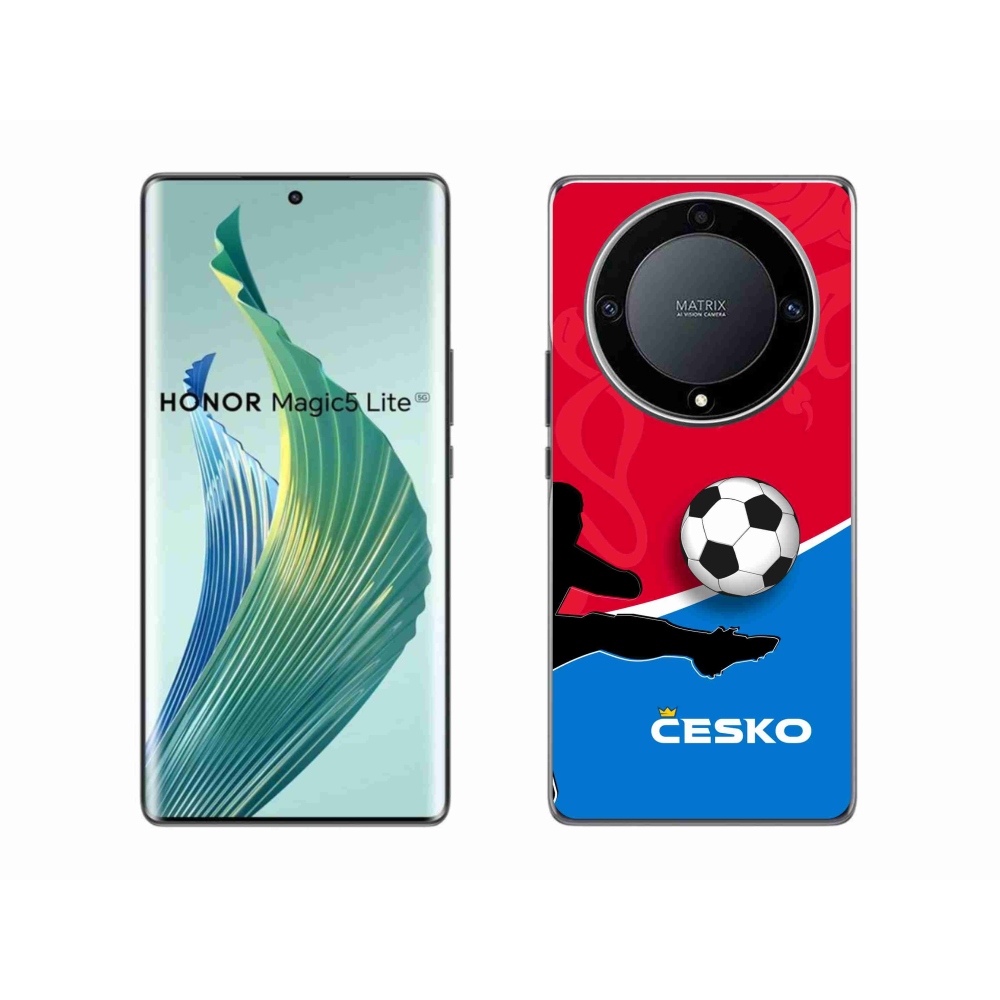 Gelový kryt mmCase na Honor Magic 5 Lite 5G - fotbal Česko 2
