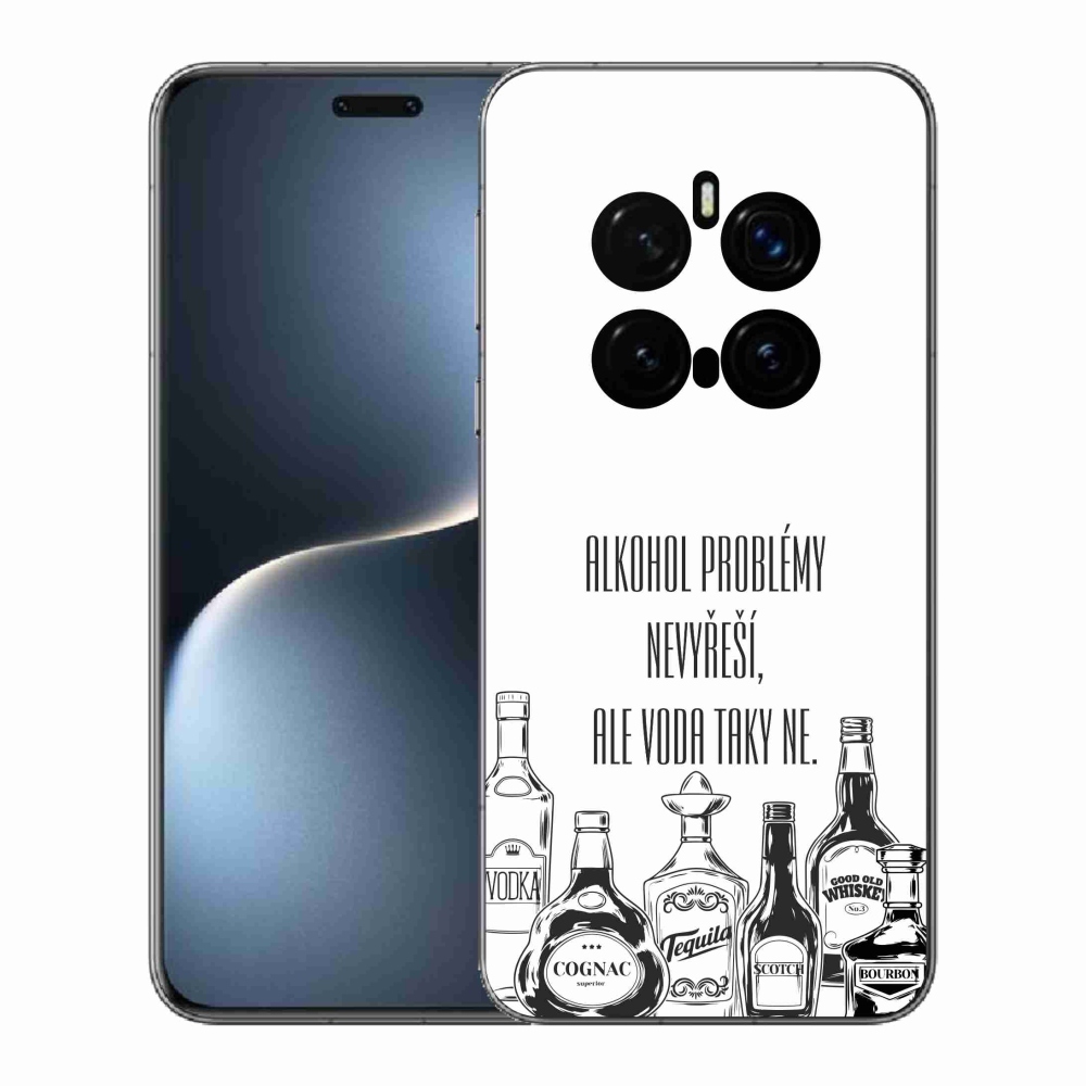 Gelový kryt mmCase na Honor Magic 7 Pro 5G - vtipný text bílé pozadí