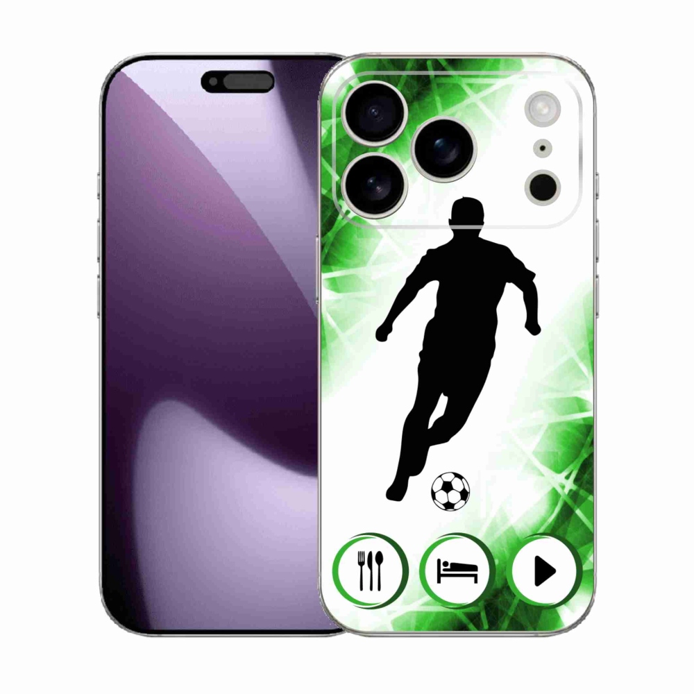 Gelový kryt mmCase na iPhone 17 Pro - fotbalista