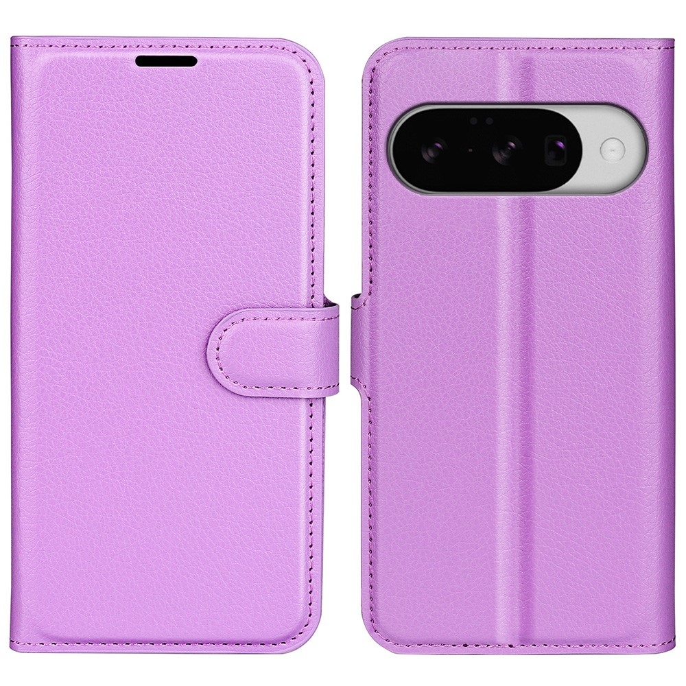 Litchi knížkové pouzdro na Google Pixel 10 - fialové
