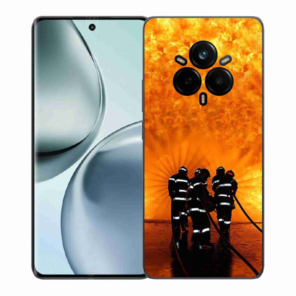 Gelový kryt mmCase na Realme 14 Pro+ 5G - požár