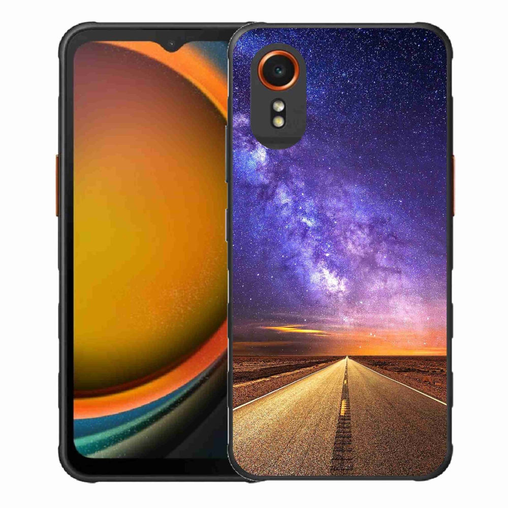 Gelový kryt mmCase na Samsung Galaxy Xcover 7 - americká silnice