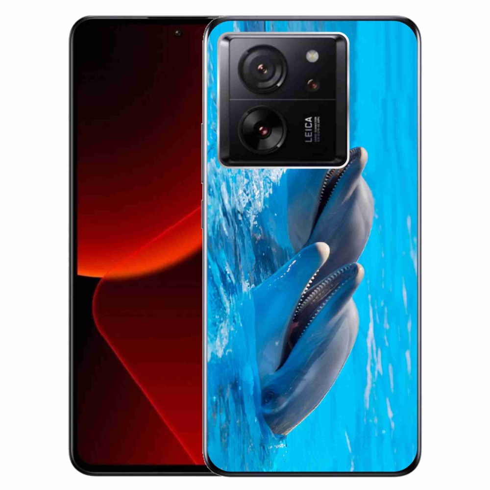 Gelový kryt mmCase na Xiaomi 13T/13T Pro - delfíni