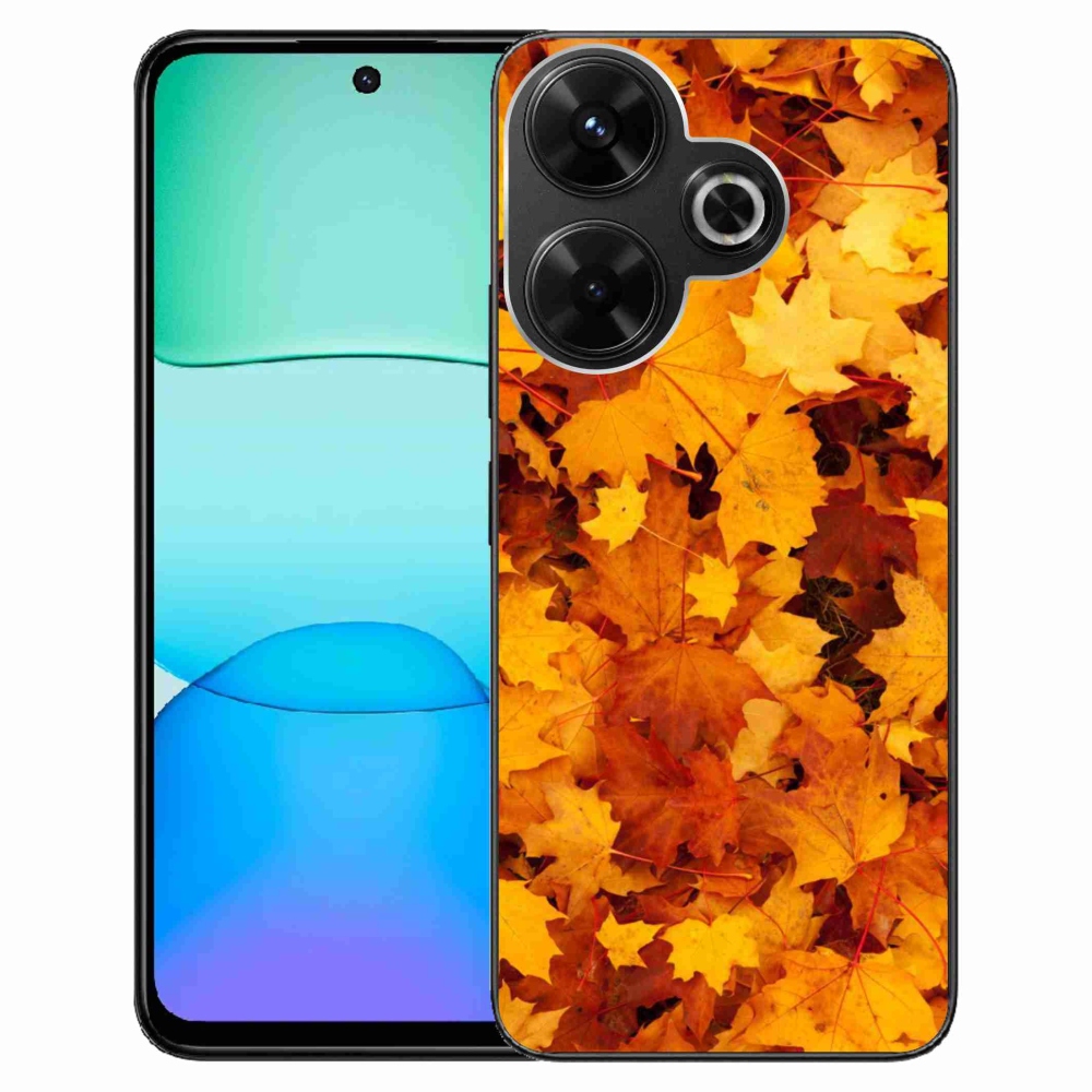 Gelový kryt mmCase na Xiaomi Redmi 13 4G/Poco M6 4G - javorové listy
