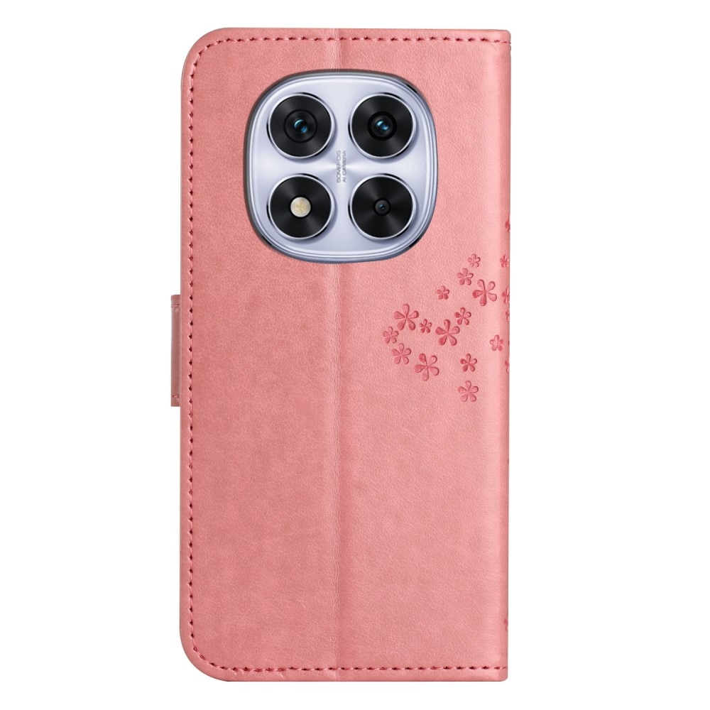Tree knížkové pouzdro na Xiaomi Redmi Note 14 Pro 5G/Poco X7 5G/Note 14 Pro+ 5G - růžové