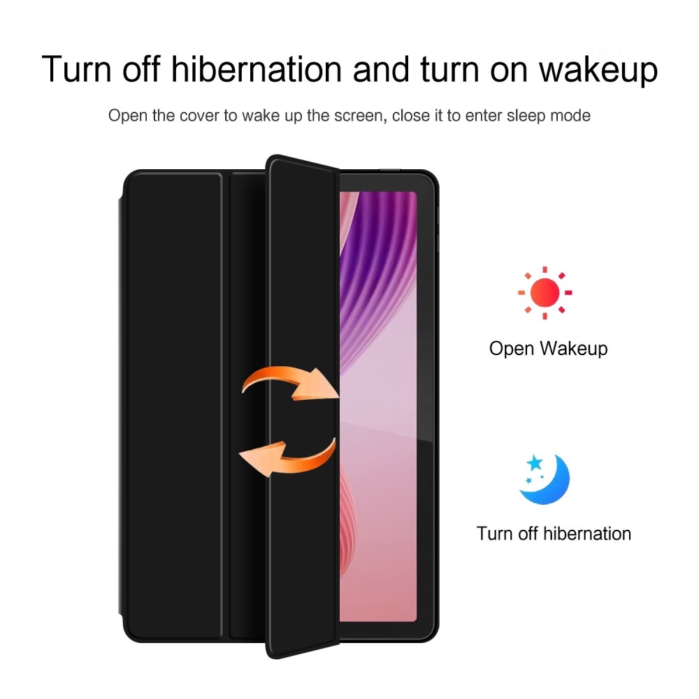 Case chytré zavírací pouzdro na Lenovo Tab 10.1 (2025) - černé